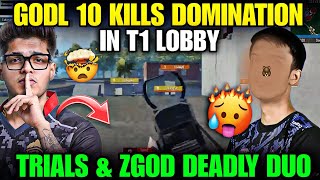 Zgod amp Trials Deadly Duo On Fire 🤯🔥 10 Finish Domination 😱 godl jonathan bgmi [upl. by Annaya]