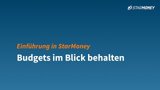 Einführung in StarMoney  Budgets im Blick behalten [upl. by Pamelina]