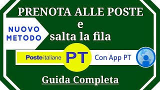 COME PRENOTARE ALLE POSTE  Ticket per saltare la fila  NUOVO METODO [upl. by Cara]