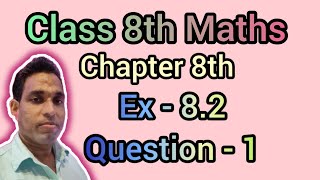 class 8th Maths chapter 8 question 1 [upl. by Annyahs]