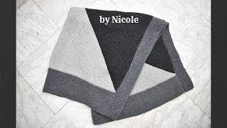 Coperta patchwork ai ferri per principianti tutorial maglia [upl. by Arni693]