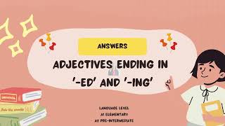 Adjectives ending in ed and ing Quiz  Learn English with Simply English  Level A1  A2 [upl. by Waite398]