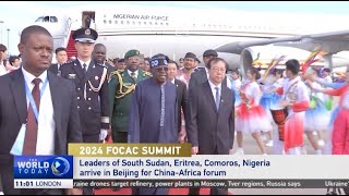 African leaders arrive in Beijing for FOCAC summit [upl. by Juliana7]