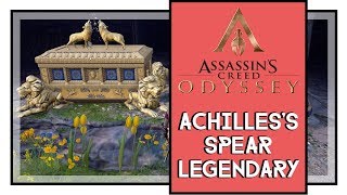 Assassins Creed Odyssey Legendary Chest Locations  Achilless Spear Legendary Spear [upl. by Nylissej538]