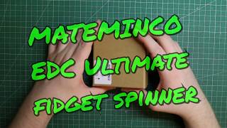 MATEMINCO EDC Ultimate triwing fidget spinner  spin test from Banggood [upl. by Fiden]