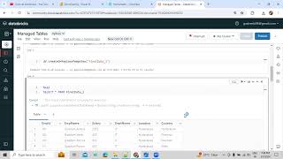 Understand about Managed Tables in Databricks using PySpark in Telugu [upl. by Neroled]