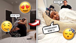 LEADING MY BOYFRIEND ON THEN GOING TO SLEEP PRANK GETS WILD [upl. by Oesile]