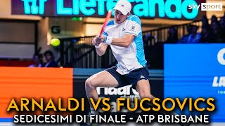 ArnaldiFucsovics 21 gli highlights dellATP di Brisbane [upl. by Airret]