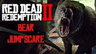 Crazy Bear Jumpscare inside Cabin  Red Dead Redemption 2 [upl. by Fancy]