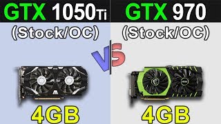 GTX 1050 Ti Vs GTX 970  Stock and Overclock  New Games Benchmarks [upl. by Branden652]