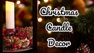 Easy Highend Christmas Candle Decor 🕯 dollartreediy christmasdecor [upl. by Afrikah932]