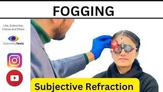 How to do fogging  Do accurate Subjective refraction optometryreels [upl. by Ennazzus]