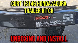 CURT 13146 TRAILER HITCH UNBOXING amp INSTALL HONDA PILOT TEST FITTING amp INSTALLATION QUALITY CHECK [upl. by Karoline194]