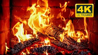 🔥 FIREPLACE Ultra HD 4K Fireplace with Crackling Fire Sounds Fireplace Burning Fire Background [upl. by Yragerg]