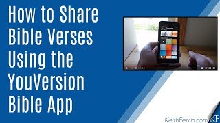 How to Share Bible Verses Using the YouVersion Bible App [upl. by Nevyar]