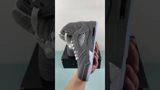 Air Jordan 5 Retro Wolf Grey 136027005 Basketball SHoes [upl. by Ajssatan]