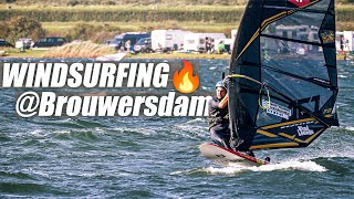 🔥OVERPOWERED WINDSURFING at the BROUWERSDAM  NETHERLANDS [upl. by Joo]