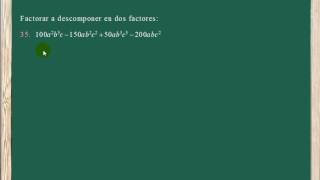 Descomposición factorial Caso I factor común Baldor 8934 y 35 [upl. by Fabozzi]