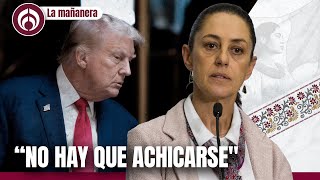 “Negociaremos como iguales” Sheinbaum a Trump por amenzas de aranceles [upl. by Selim]