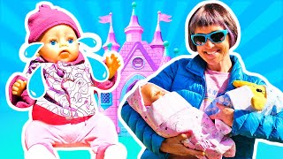 Mommy for Lucky  NEW EPISODE Baby Annabell dolls stroller amp family fun video for kids [upl. by Lejeune258]