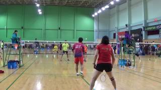 제5회 A1minton대회 혼복40A 중화강태선김이레 vs 김선용이정희라온 [upl. by Salomi523]