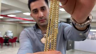 Miami Cuban Link Chain Semi Hollow 14K Yellow Gold [upl. by Guevara]