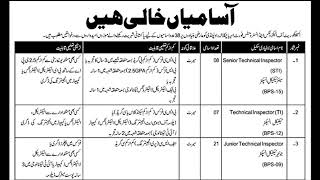 Inspectorate of Electronics and Instruments Chaklala Rawalpindi Jobs 2024 October November Technica [upl. by Ydnem947]