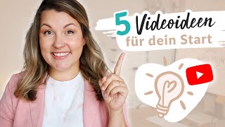 Erstes YouTube Video 5 Ideen für den perfekten Start [upl. by Annawat]