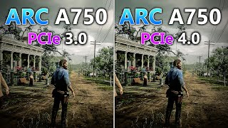 PCIe 30 vs PCIe 40 Intel ARC A750  Test in 7 Games [upl. by Eronaele]