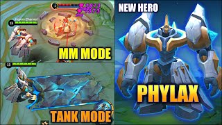 NEW HERO PHYLAX TANK MARKSMAN  MOBILE LEGENDS [upl. by Hanavas377]