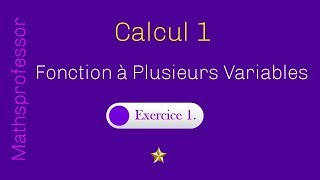 Fonctions à Plusieurs Variables [upl. by Gonzalo]