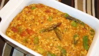 Mung Daal with Asparagus Recipe  Show Me The Curry [upl. by Eldoree]