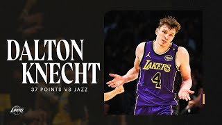 Dalton Knecht ERUPTS for 37 points NINE 3pointers Ties Rookie Record  Los Angeles Lakers [upl. by Ornie913]