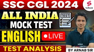 SSC CGL 2024 English Analysis  SSC CGL Live Test English Exam Analysis  By Arnab Sir [upl. by Haney43]