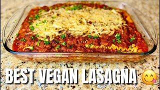 🔥 BEST VEGAN LASAGNA RECIPE  W REVIEW FROM KatNaturalBeauty [upl. by Alleuqram]