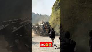 load truck accident in nepal😯😯😭 [upl. by Annahsar]