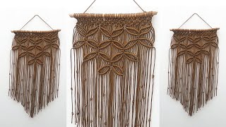 🧵 TUTORIAL TAPIZ MACRAMÉ paso a paso ● MACRAME WALL HANGING TUTORIAL ● English subtitles [upl. by Baily]