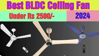 Best BLDC Ceiling Fan in 2024 🌞🌞Best BLDC Ceiling Fan under Rs 2500 🌞🌞 [upl. by Luckin]