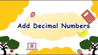 How to add decimals [upl. by Leak583]