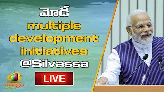 PM Narendra Modi Launches Multiple Development Initiatives At Silvassa Live  Mango News [upl. by Wagshul]