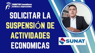 Como realizar una suspensión de actividades SUNAT 2024 [upl. by Aihc180]