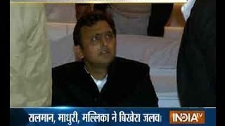 Akhilesh Yadav goes ahead with grand Bollywood night at Saifai festival [upl. by Wrench]