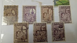 Rare amp Old Stamps of Malaysia and Indonesia [upl. by Ardnasac]