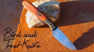 Knife Making  Bird and Trout Knife Ebony amp Cocobolo [upl. by Erroll]