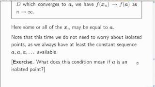 Lecture 13b Math Analysis  Continuous Functions [upl. by Adah775]