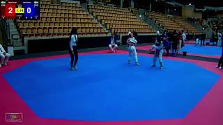 222 Indra Boden Soo Shim TKD Klubb vs Maja Vendel Kristianstad Taekwondo 14 4 [upl. by Ramel]