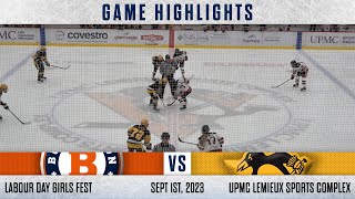 Game Highlights Burlington Jr Barracudas vs Pittsburgh Pens Elite [upl. by Inaboy789]