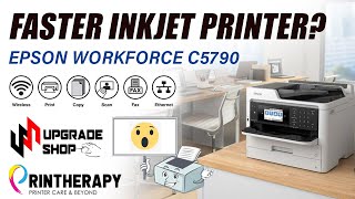 EPSON WORKFORCE C5790 PRINT SPEED TEST BLACK amp COLORED [upl. by Inot505]