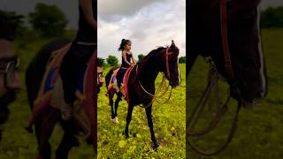 Dhruvi Horse Riding  horse horses ghoda horseriding horselover ytvideo shortsfeed [upl. by Aikimat]