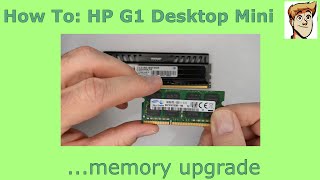 How To Upgrade HP G1 Desktop Mini Memory [upl. by Assen]